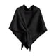 thumbnail image 2 of Chal envolvente para mujer, regalo acogedor, suéter con hombros descubiertos, chal, bufanda suave para invierno Negro, 2 of 8