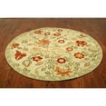 thumbnail image 4 of SAFAVIEH Chelsea Milton Floral Wool Area Rug, Ivory/Green, 6' x 9', 4 of 10