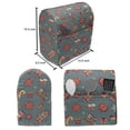 thumbnail image 4 of Christmas Stand Mixer Cover, Hand Drawn Composition of Noel Elements Santa and Reindeer on Hearts Background, Kitchen Appliance Organizer Bag Cover with Pockets, 5 Quarts, Multicolor, by Ambesonne, 4 of 4