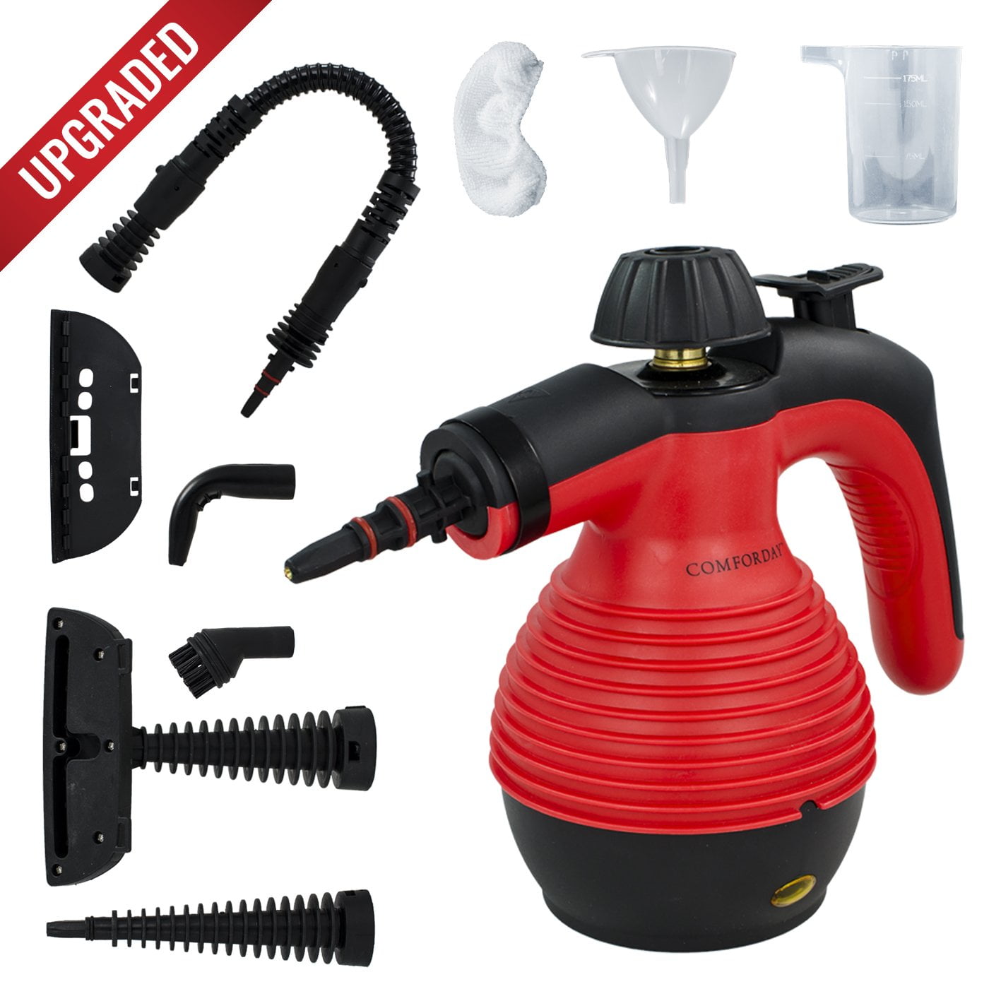 Comforday Multi Purpose Handheld Pressurized Steam Cleaner With 9