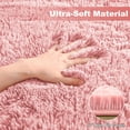 thumbnail image 6 of Nefoso Shag Area Rug, 8ft x 10ft Soft Fluffy Area Rugs for Living Room Bedroom Decor Carpet, Pink, 6 of 10
