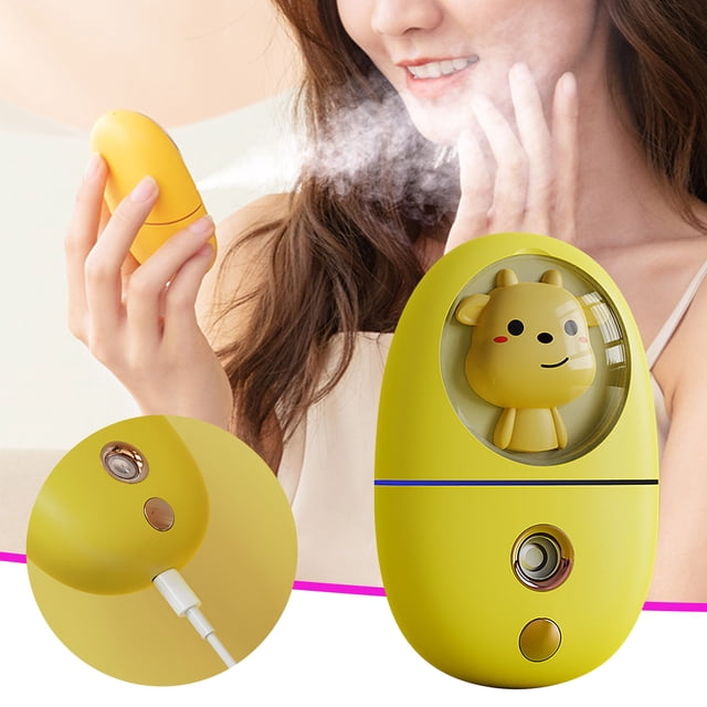 Boovnll Humidifiers for Bedroom, Water Replenishment Instrument Usb Charging Handheld Humidifier Face Steaming Beauty Instrument Spray Water Replenishment Instrument, Humidifier