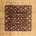 thumbnail image 1 of Ahgly Company Indoor Square Oriental Brown Industrial Area Rugs, 5' Square, 1 of 4