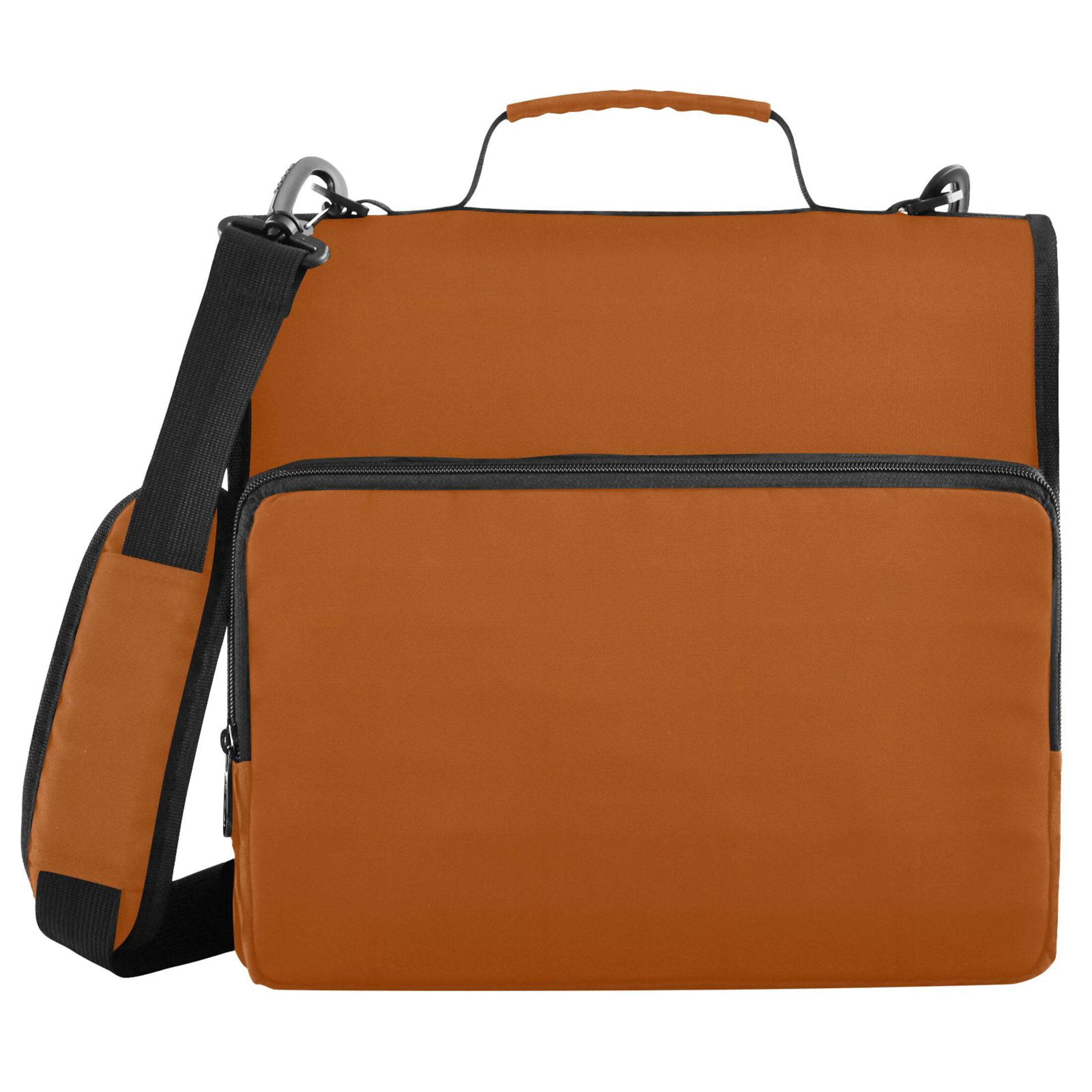 ALAZA Zipper Binder Brown 3 Ring Trapper Keeper File Folder Organizer Bag
