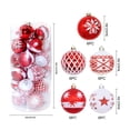 thumbnail image 3 of Qwtwty 30 Pcs Christmas Decor Ornaments Set, Shatterproof Xmas Baubles Hanging Pendants Christmas Tree Decorations for Home Holiday Party Decor, 3 of 5