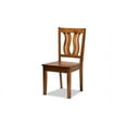 thumbnail image 3 of Baxton Studio Zamira Modern and Contemporary Transitional Walnut Brown Finished Wood 7-Piece Dining Set, 3 of 7