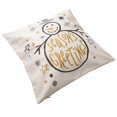 thumbnail image 2 of Funda De Almohada Con Estampado De Dibujos Animados De Navidad, Funda De CojíN De Sofá De Estilo CáLido XBTCLXEBCO Blanco-B;18" *18", 2 of 6