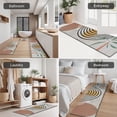 thumbnail image 5 of Orange Boho Geometric and Plant Pattern (2) Kitchen Rugs Sets Of 3,Kitchen Runner Rugs Non Skid Washable,Decorative Kitchen Floor Mats for Kitchen,Sink,Laundry,17"x30"+ 17"x47" + 17"x59", 5 of 6