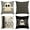 Black, variant on Sm:)e Scary Hey Boo Cute Ghost Spooky Halloween Throw Pillow Covers, 18 x 18 Inch Set of 4, Striped