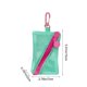 thumbnail image 3 of Multipurpose Mesh Zipper Pouch With Carabiner Clip Small Lightweight Mesh Organizer Bag For Cosmetics Keys Cards Mini Portable Storage Pouch For Dail, 3 of 6