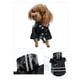 thumbnail image 3 of Zhuge Chubasquero para perros, poncho para perros con capucha transparente y 2 patas, chaqueta impermeable para perros con franja reflectante para perros pequeños, medianos y grandes (negro, XL), 3 of 4