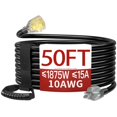thumbnail image 1 of Cable de extensión Skrizcable, calibre 10, 50 pies, para exteriores, con certificación ETL, 1 of 7