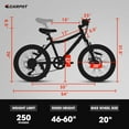 thumbnail image 4 of 20" Mountain Bike for Boys Girls, Bicycle for Kids with SHIMANO 7 Speed, Shock Absorbing Front Fork, Lightweight Bikes with V-Brakes for Outdoor Adventure, Pink, 4 of 9