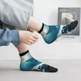 thumbnail image 2 of Rocae Ice Blue Ocean Cute Dolphin A for Premium Adult Socks,Comfortable, Breathable, and Durable Socks, Perfect for Everyday Wear, 2 of 7