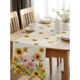 thumbnail image 2 of Burlap Table Runner 70 Inches Long, Rustic Blossom Sunflower Pig Non-Slip Kitchen Table Runners for Dining Room Everyday Use Party Table Decorations Spring Floral Animal on Linen, 2 of 9