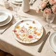 thumbnail image 6 of Fall Wild Floral Paper Plates 9" Disposable Autumn Wildflower Cake Dessert Plates Watercolor for Dinner Wedding Baby Shower Birthday Fall Tea Party Decoration Supplies, 10pcs, 6 of 6