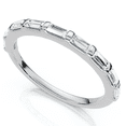 thumbnail image 4 of Pompeii 1/2Ct Baguette Diamond Anniversary Stackable Band 14k Gold or Platinum Lab Grown, 4 of 6