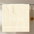 thumbnail image 3 of GLAMBURG Ultra Soft 8-Piece Towel Set - 100% Pure Ringspun Cotton, Contains 2 Oversized Bath Towels 27x54, 2 Hand Towels 16x28, 4 Wash Cloths 13x13 - Ideal for Everyday use, Hotel & Spa - Ivory Cream, 3 of 7