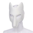 thumbnail image 4 of Disfraz de Máscara de Halloween Máscara en Blanco DIY Máscaras Japonesas Kabuki Kitsune para Disfraz de Mascarada de Halloween ANGGREK Otros, 4 of 8
