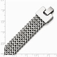 thumbnail image 2 of Stainless Steel Polished Woven Bracelet - 7.5 Inch, 2 of 2