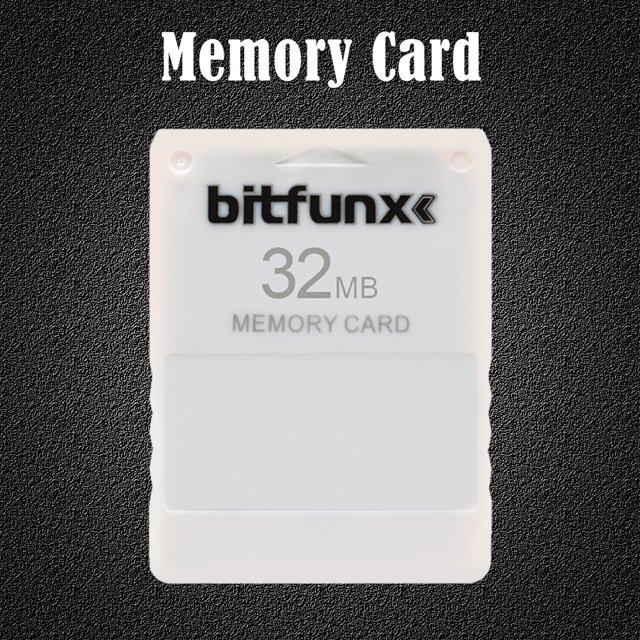 Tarjeta De Memoria V1.966 Tarjetas de memoria McBoot de 32 MB gratis para tarjeta de consola de juegos PS2 (blanco)