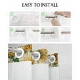 thumbnail image 5 of No Hook Shower Curtain with Snap in Liner, Summer Vintage Sunflowers Old Newspaper Texture Hotel Shower Curtains for Bathroom, Washable Shower Curtain Liner Set with Mesh Top Window, 66"x72", 5 of 6