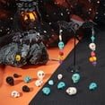 thumbnail image 4 of 1Box 144Pcs 9 Styles Halloween Synthetic Turquoise Beads Strands Dyed Skull Mixed Color 10~18x8~13x7.5~15mm Hole: 1~1.5mm, 4 of 6