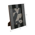 thumbnail image 4 of Picture Frame with Striped Design for Tabletop - Decorative Frame for Living Room, Bedroom, and Entryway Decor - Sleek Accent for Office Desk, Shelf, and Travel Photos Display - 10", Black & Ivory, 4 of 13