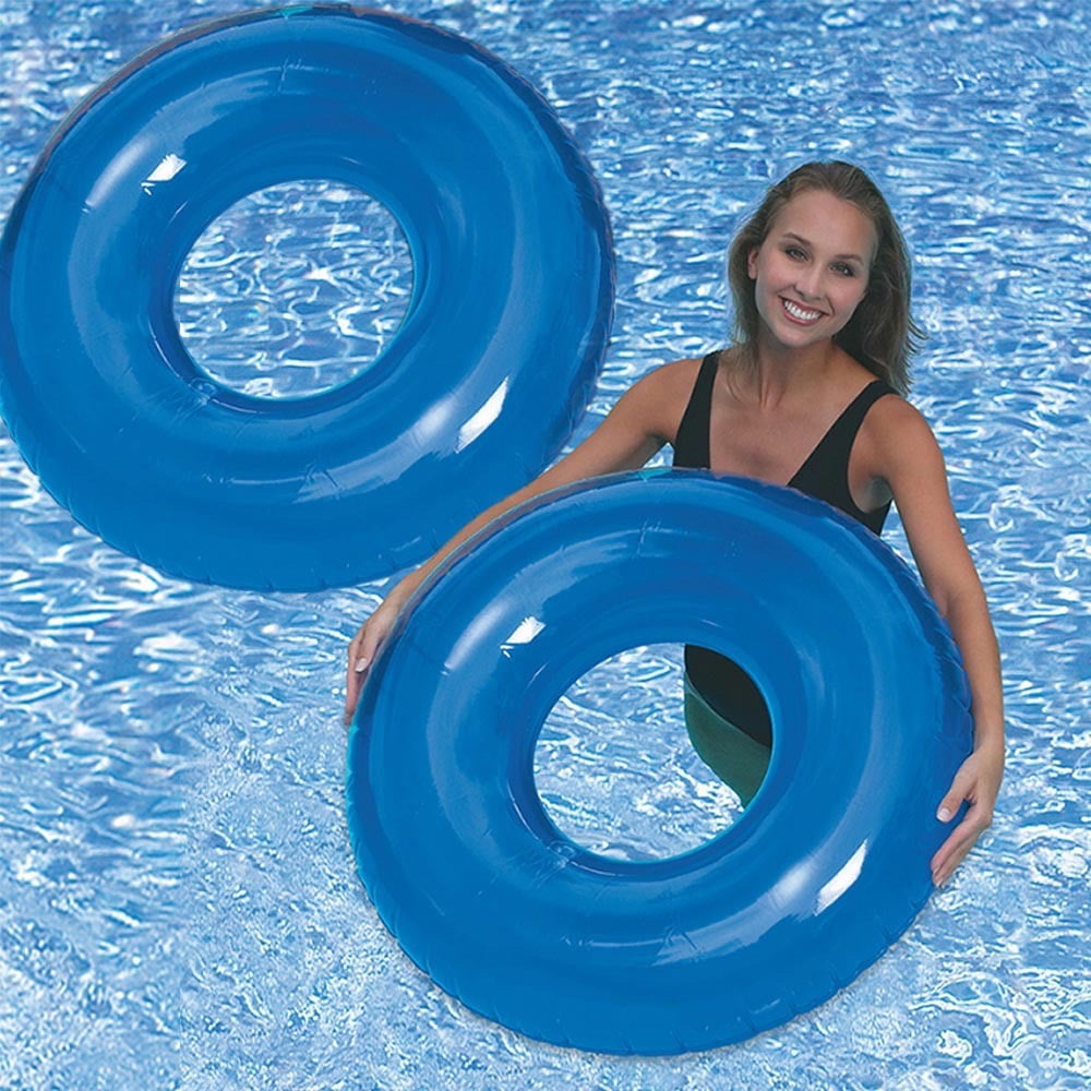 SunSplash Vinyl Giant Swim Tube Pool Float, Blue