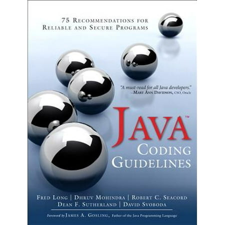 Java Coding Guidelines : 75 Recommendations for Reliable and Secure (Best C Coding Program)