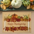 thumbnail image 3 of Thanksgiving Holiday Placemats Set of 6, Fall Harvest Pumpkins Cotton Linen Stain Resistant Table Mats Washable Placemat Decoration for Kitchen Dining Table,Autumn, 3 of 6