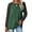 1# Green, variant on TEMOFON Long Sleeve Shirts for Women Casual Crewneck T Shirts Fall Color Block Tunic Tops Comfy Gray Loose Shirts for Women Clothes