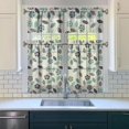 thumbnail image 3 of Rustic Bohemian Curtains 36 Inch - 3 Panel Wildflower Farmhouse Set with Vintage Floral Design, Rod Pocket, 3 of 5