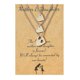 thumbnail image 2 of XWSHYW Collares Colgantes Juego de 3 Piezas de Collar con Tarjeta para Padres E Hijos, Hueco, de Acero Inoxidable, En Forma de Corazón, para El Día de La Madre., 2 of 6