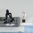 thumbnail image 2 of Escultura de figura abstracta, figura decorativa, adorno coleccionable de escritorio, estatua moderna, arte de recuerdo de resina para sala de estar,, 2 of 8