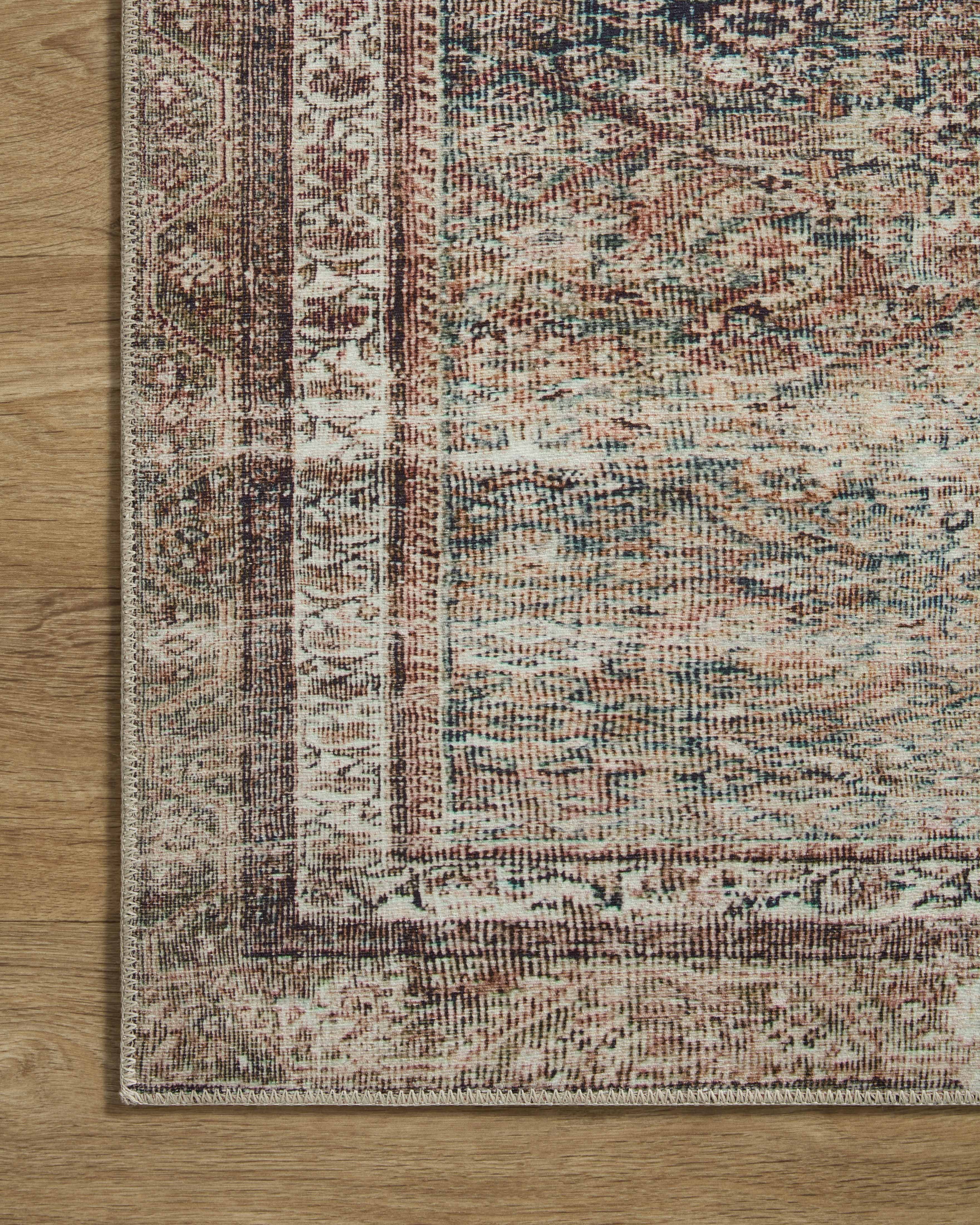 Chris Loves Julia x Loloi Jules Ink / Terracotta 2'-3" x 3'-9" Accent Rug