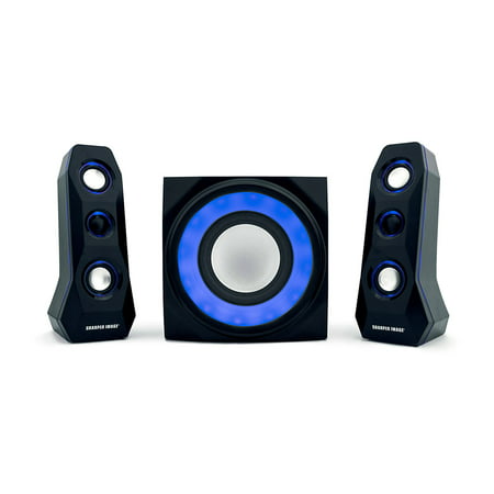 Sharper Image SBT2005 2.1 Computer Speakers with Subwoofer , 2.1 Speaker System with Bluetooth, AC Powered, Headphone Jack, Stereo