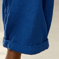 thumbnail image 4 of Morttic Women's Solid Color Crinkle Jogger Pants – Elastic Drawstring High Waist Pockets Cropped Cuff Casual Vacation Trousers Blue，XL, 4 of 6