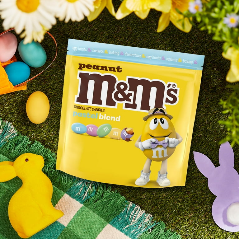 M&M'S, Easter Candy, 38 oz Bulk Bag, Pastel Peanut Milk Chocolate