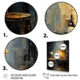 thumbnail image 3 of Designart "Melodic Vibes at Yellow and Grey Jazz Cafe III" Music Framed Wall Art - Traditional Yellow Music Jazz Hallway Framed Wall Art Decor, 3 of 6