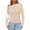 Beige, variant on Off The Shoulder Tops for Women Going Out Long Sleeve Shirts Fall Casual Fitted Ribbed Ruched Y2K Clothes
