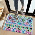 thumbnail image 2 of Bohemian Retro Floral Non-Slip Entryway Door Mat,Boho Indoor Decor Durable Low Plush Door Mat,Washable Welcome Rug for Patio Hallway Home Decor 20x32 Inches, 2 of 7