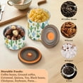 thumbnail image 6 of Simple Cactus Airtight Coffee Bean Canister 30oz Food Storage Containers with Lids For Gournd, Tea, Sugar, Flour, Rice, Cereal, Candy Cookie Jar, 6 of 8