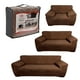 thumbnail image 1 of LABBA Cubre Sala Protector, Fundas de Sillón Elásticas Ajustables para Sofá Individual, Love Seat y Sillón de 3 Plazas, Set de 3 Piezas, Lavables, Color Marrón Oscuro, 1 of 11