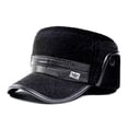 thumbnail image 1 of /Winter Middleaged and Elderly Mens Hats with Plush Insulation, 1 of 8