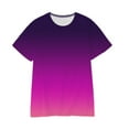 thumbnail image 4 of Wlynlyn Oversized T Shirts for Women Crewneck Short Sleeve Shirts Casual Basic Tees Gradient Loose Fitted Summer Top XL, 4 of 7