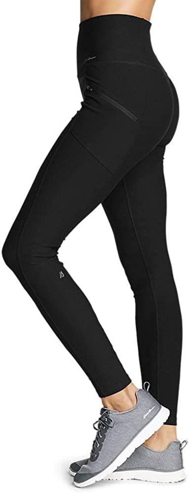 Eddie Bauer Women's Trail Tight Leggings - High Rise, Heather Gray,  X-Large, Tall at  Women's Clothing store