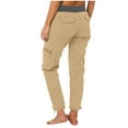 thumbnail image 4 of Womens Cargo Hiking Pants Lightweight Quick Dry Outdoor Athletic Summer Casual Loose Travel Ankle pants with Pockets, 4 of 5