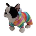 thumbnail image 2 of Dog Plush Clothes Pet Clothes Hangers Small 4 Leg Wear Buttons Pet Clothes for Medium Dogs Male Rainbow Star Dot Printed Warm Winter Hooded Outerwear Pet Clothes for Large Dogs Female Pet Clothes, 2 of 9