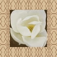 thumbnail image 2 of Grey, Jace 20x20 White Modern Wood Framed Museum Art Print Titled - Brown floral border, 2 of 4